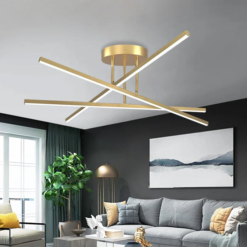 lampe suspendue moderne or noir ampoules led chambre salle manger lumière principale tricolore