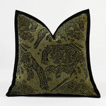 housse coussin motif éléphants vintage décoratif maison voiture 50x50cm 45x45cm polyester adhésif