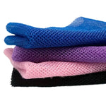 gants bain violet moderne maille fine clips 30x80cm hygiène visage corps soins peauAccessException:error, the