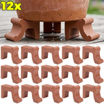 supports pots fleurs marron noir blanc texture moderne minimaliste clips adhésifsextérieurintérieur