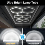 lampe led hexagonnelle blanc moderne sans cadre 110v 240v 6500k