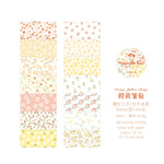 rubans adhésifs décoratifs fleurs vintage blanc bleu vert rose marron violet points floral scrapbooking