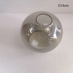 suspension boule verre moderne transparent ambre gris cognac diverse tailles