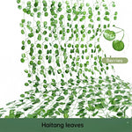 décoration extérieure guirlande artificielle feuilles lierre vertes naturel résistance uv accrochage facile fête mariage