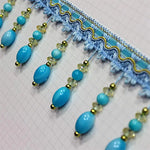 ruban décoratif pendantes bordure dentelée bleu blanc jaune rose vert marron orange violet élégant