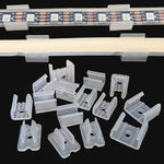 clips fixation rubans led transparents 6mm 8mm 12mm clips murales bande lumineuse néon rgb