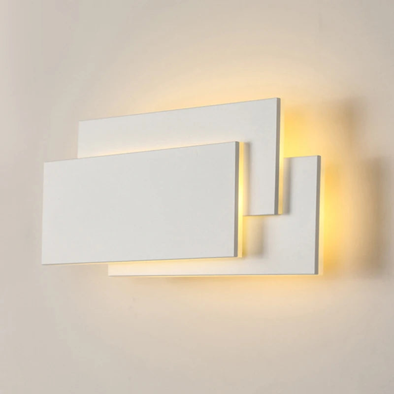 applique murale moderne led blanc noir éclairage quotidien minimaliste fixée mur