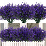plantes artificielles herbe fine violet rouge rose blanc moderne extérieur intérieur décoration anniversaire mariage