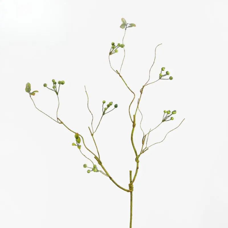 bouquet artificiel feuilles baies branches orange rouge vert naturel intérieur décoration maison