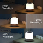 lampe table rechargeable usb led blanc gris tactile moderne sans fil urgence chambre bébé