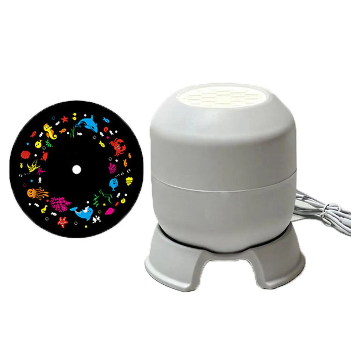 projecteur led motifs animaux deco noel halloween blanc moderne veilleuse vacances lumière colorée rotative