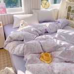 Texture de la gaze de coton sur housse de couette 100% coton