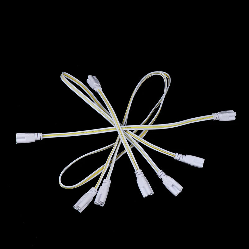 câble flexible blanc jaune rayures horizontales modernes connecteurs led t4 t5 t8 24v 20cm