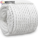 corde coton tressée 5m blanche haute résistance finition enduite rustique franges