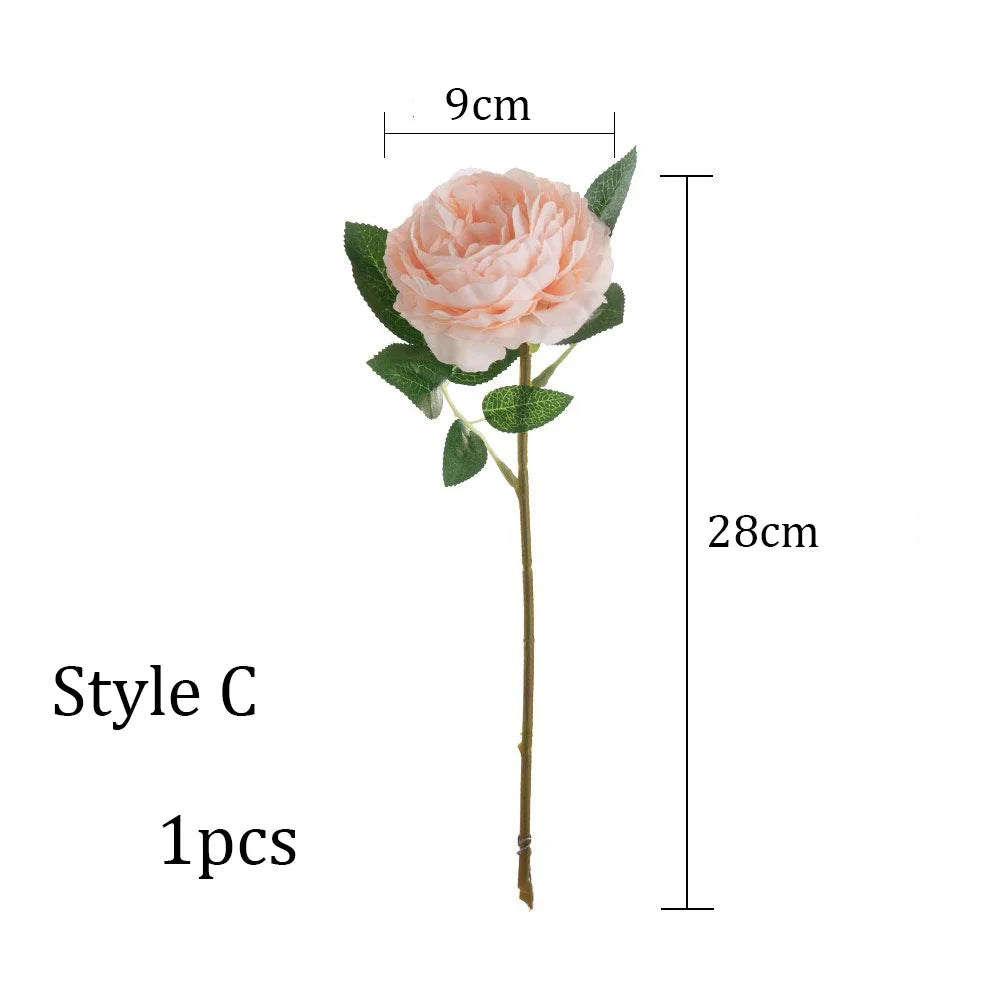 bouquet artificiel pivoine rose blanc moderne élégant mariage décoration intérieure festivité pré nuptiale faux