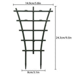 support plante treillis noir quadrillage rustique minimaliste piquets pointus pot fleur légumeintérieurextérieur