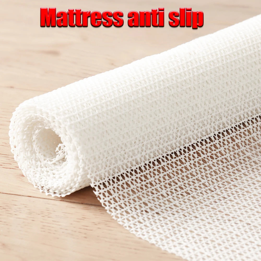 tapis anti dérapant blanc maille fine adhésif moderne intérieur yoga sol canapé