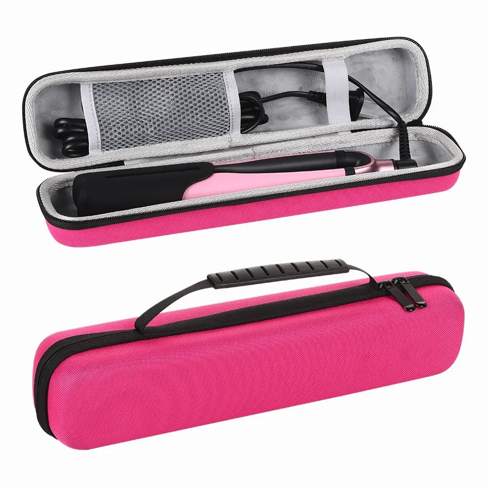 boîte rangement portable fer lisser rose noir tissu horizontal moderne poignée amovible cordon alimentation