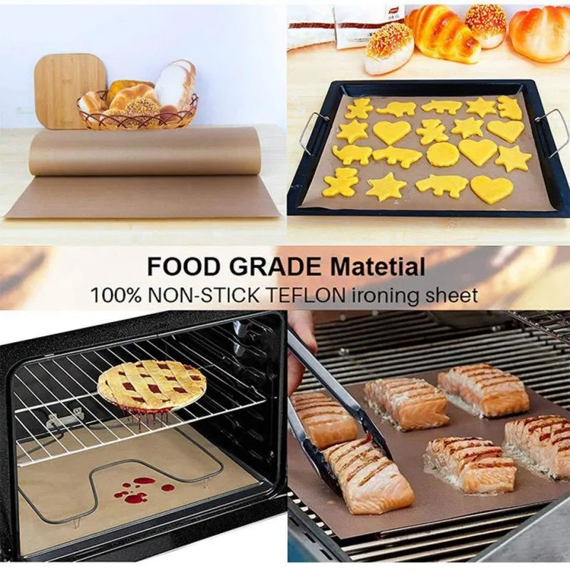 feuille cuisson non stick 30x40cm résistante chaleur moderne réutilisable imperméable resistant huiles