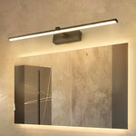 lampe miroir moderne noir fixée mur éclairage led tricolore 60cm 80cm 100cm