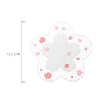 serviettes table rose fleurs blanches moderne non glissantes adhésives décoration intérieure 16cm