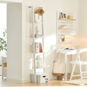 étagère murale étages blanche minimaliste fixation murale supports métalliques