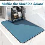 tapis cuisine absorbant motif marbre noir doré séchage vaisselle salle bain
