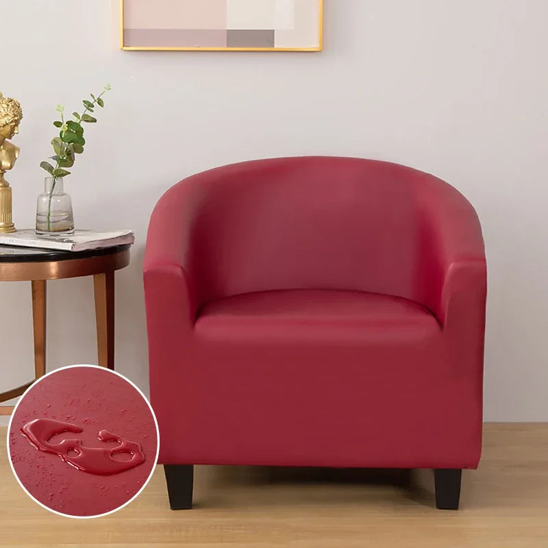 housse fauteuil moderne polyester bleu noir gris marron polaire lavable salon chambre uni