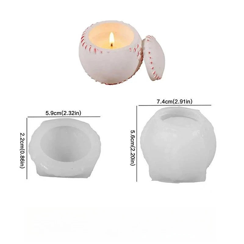 moule silicone bougie forme ballon basketball football vase fleur décoration intérieure moderne plantes grasses