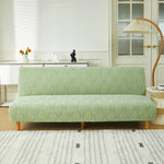 couvre lit moderne vert clair feuilles stylisées polyester lavable machine fixé ruban adhésif opaque