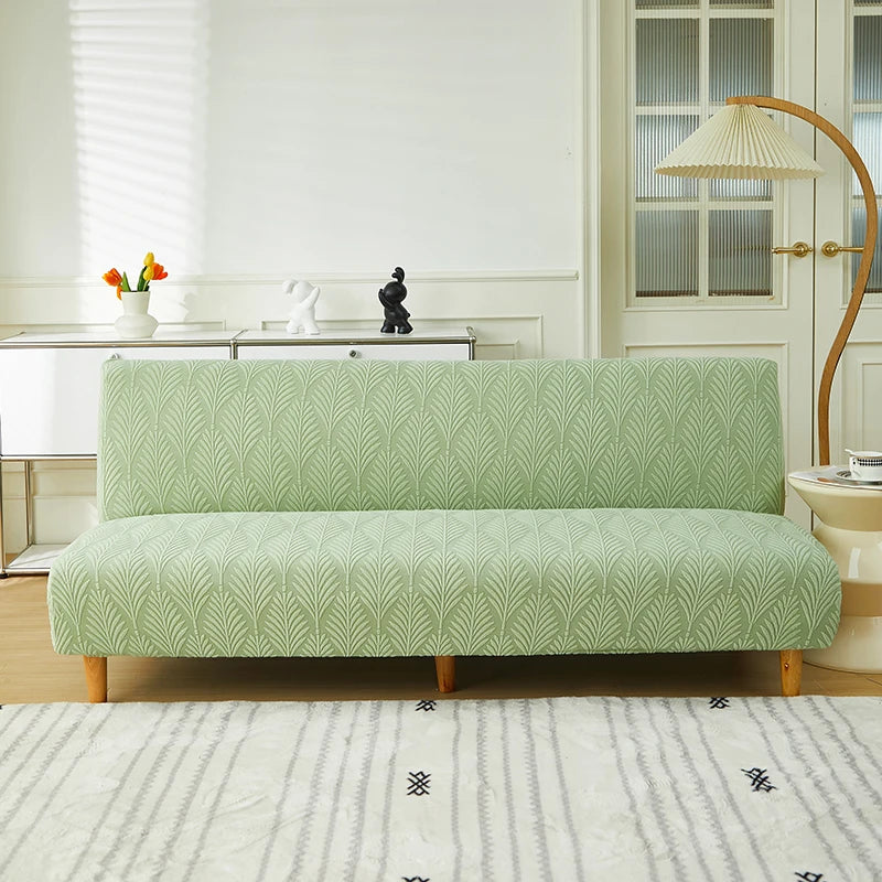 couvre lit moderne vert clair feuilles stylisées polyester lavable machine fixé ruban adhésif opaque