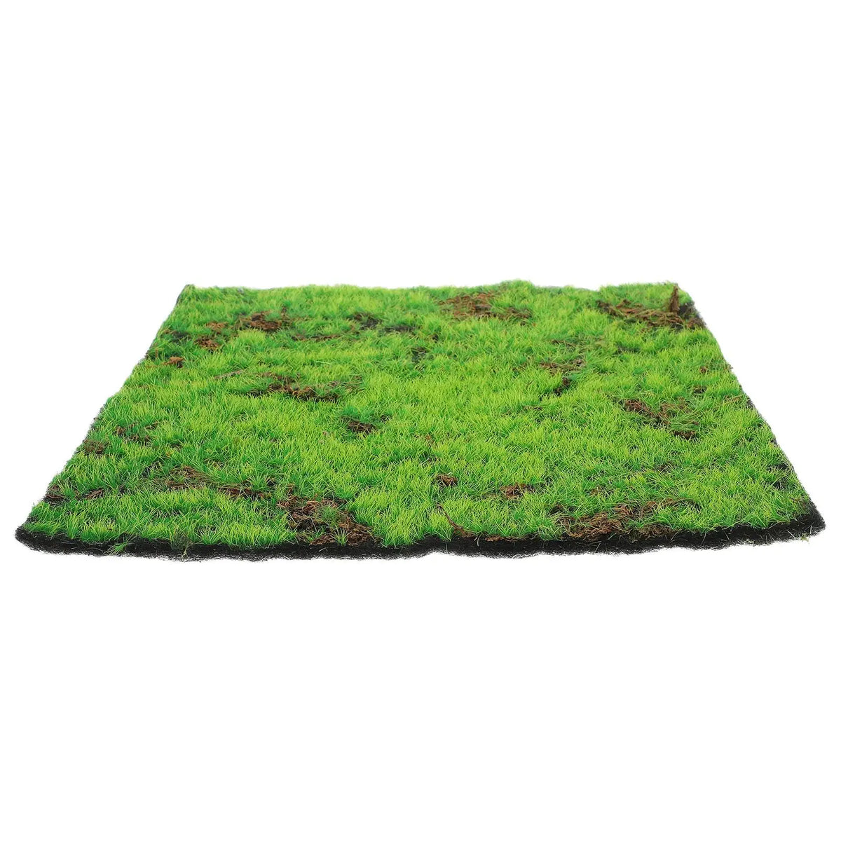 tapis mousse imitation vert marron texture naturelle rustique décoration extérieure intérieure plantes arrondi sol