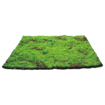 tapis mousse imitation vert marron texture naturelle rustique décoration extérieure intérieure plantes arrondi sol