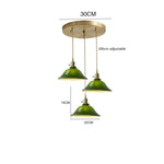 lampe suspendue vintage vert ombre matériau pierre verre 25cm ajustable 200cm autonomie e27