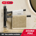 porte serviettes mural pliable gris moderne fixations vis serviettes