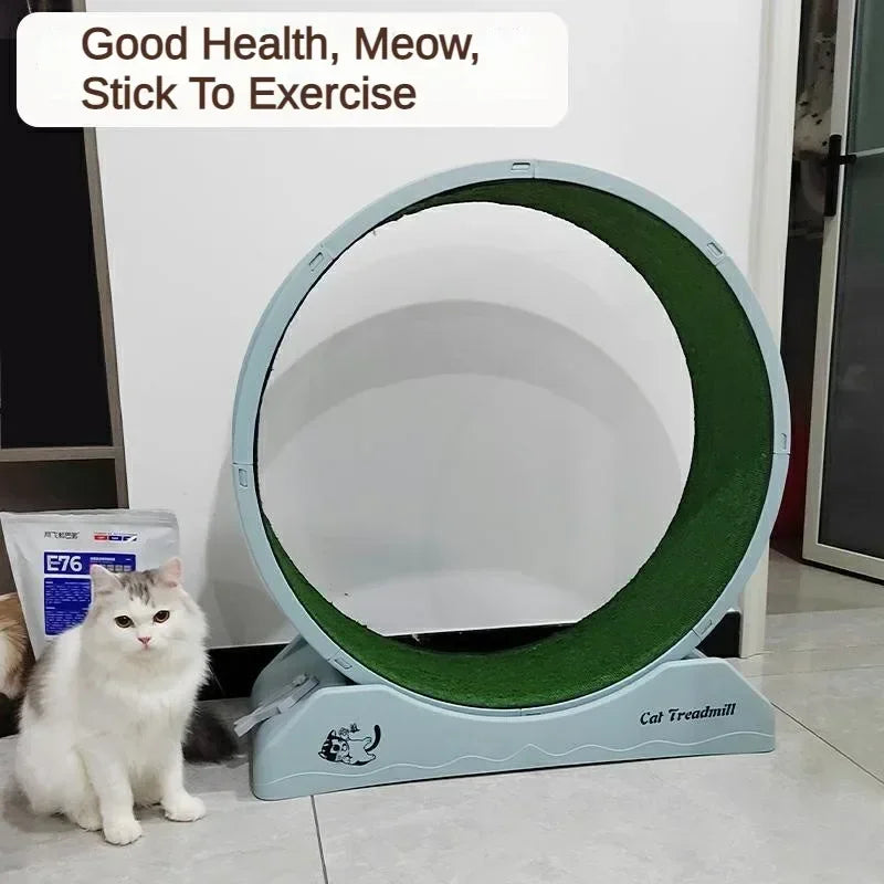 jouet chat tunnel gris vert gazon synthétique moderne stable griffe included split fitness