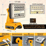 lampe travail led portable bleu jaune rouge usb type makita dewalt milwaukee bosch