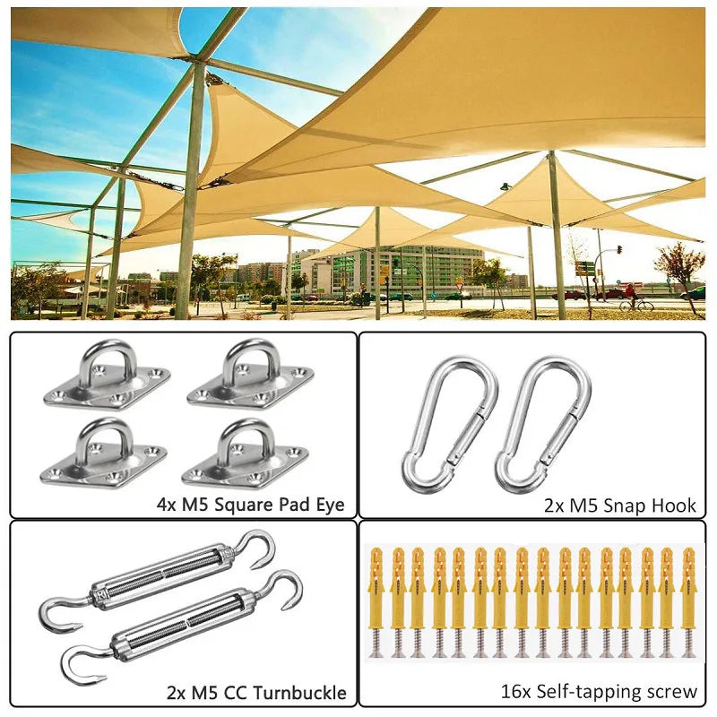 accessoires ombre métal argenté fiche fixation tissu industrielle eyelets vis auto tarage tourillon turnbuckle