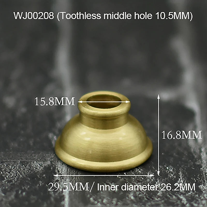 pièces métalliques dorées cylindriques filetage intérieur industriel accessoires bricolage décoration chambre coucher