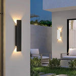 applique murale moderne extérieure led étanche ip65 adhésive noire aluminium grande taille 220v