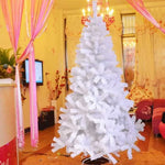 Sapin de Noël blanc en PVC avec support métal