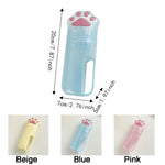 porte brosses dents tubes dentifrice motifs chats rose bleu beige adorable mignon enfantin translucent