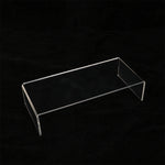 étagères transparentes modernes supports racks stockage protection film transparentes
