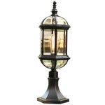 lampe sol noir transparent classique extérieure ip65 led 42cm haute qualité fixations