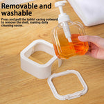 distributeur savon liquide portable orange blanc transparent moderne Pompe Couvercle Salle bains