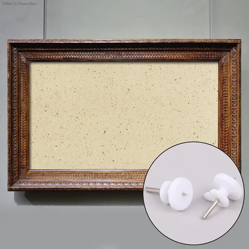 clous tableau blancs classiques 50pcs mur accroches tableaux métal bricolage