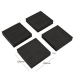 anti vibration pad noir pratique 100x100x20mm résistant antidérapant tapis protection meuble sol
