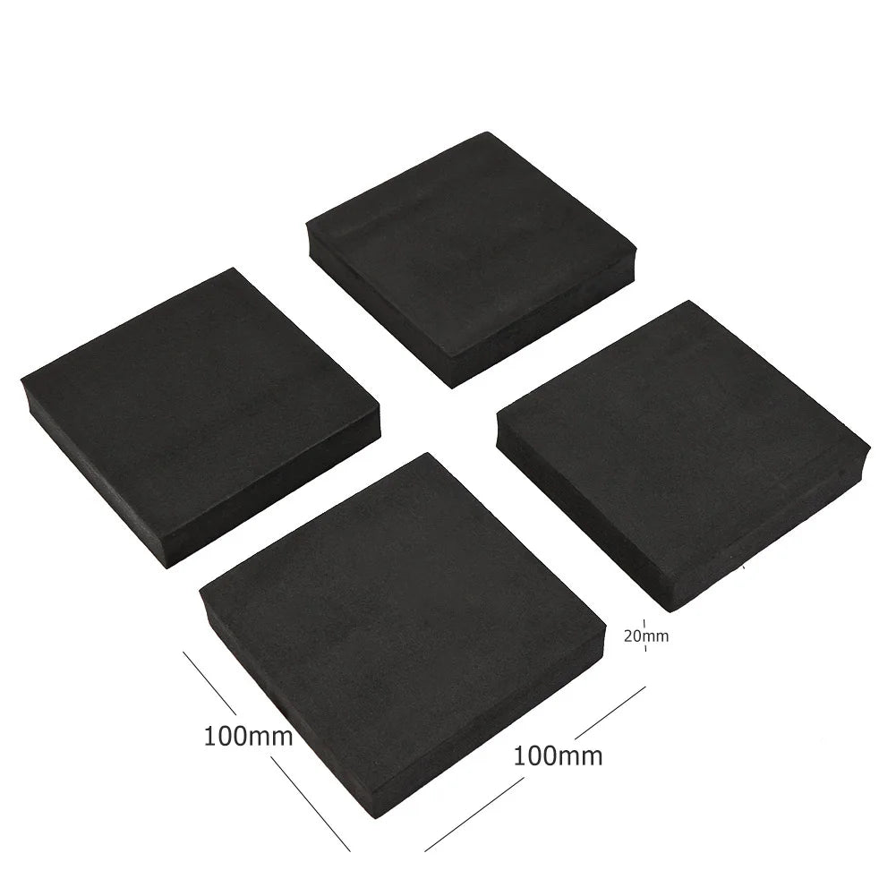 anti vibration pad noir pratique 100x100x20mm résistant antidérapant tapis protection meuble sol