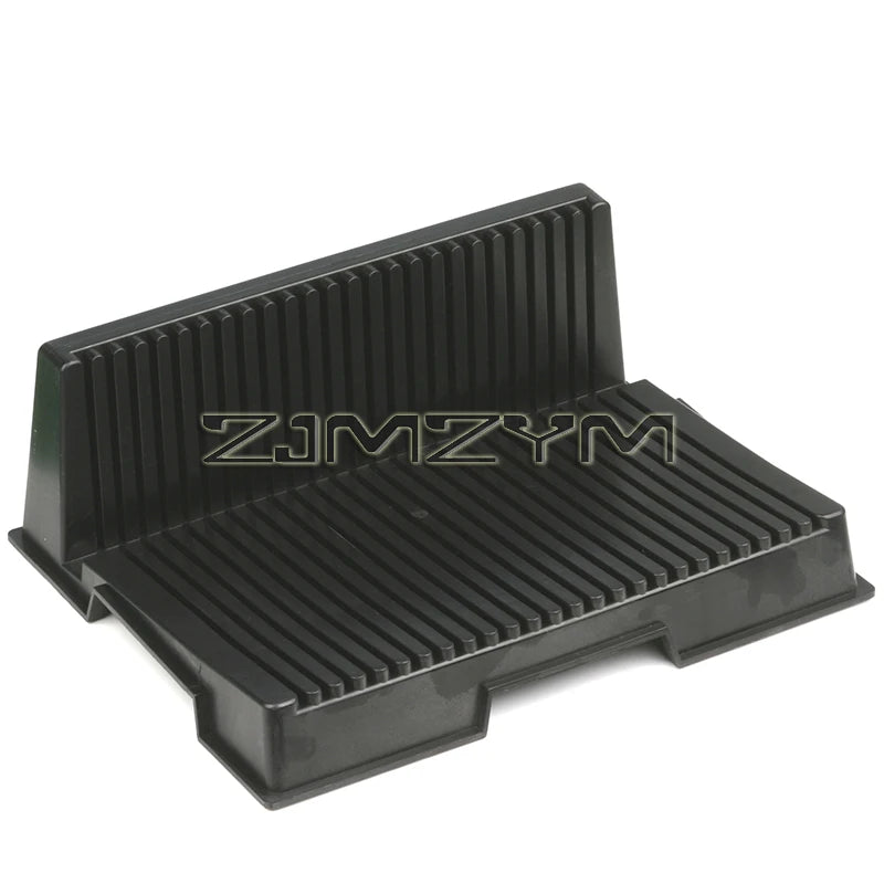 support carte crédit noir ridges moderne empilable conductivité antistatique plateaux rangement électronique