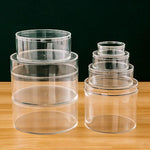boîtes rangement plastique transparent couvercle empilables divers usage collection capsules